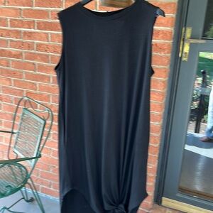 Women’s long black dress Has Jersey Feel3X